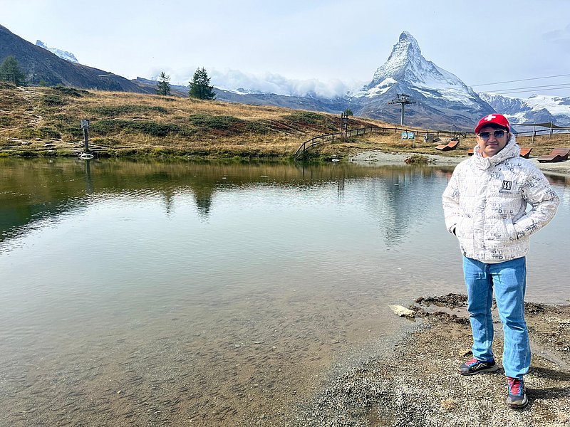 Natürlich durfte ein Ausflug nach Zermatt nicht fehlen: Haseeb hat im Wallis besonders die Natur fasziniert und geschätzt.